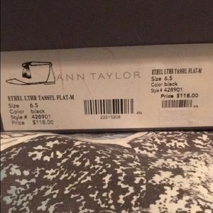 Ann Taylor’s black flat shoes. Brand new